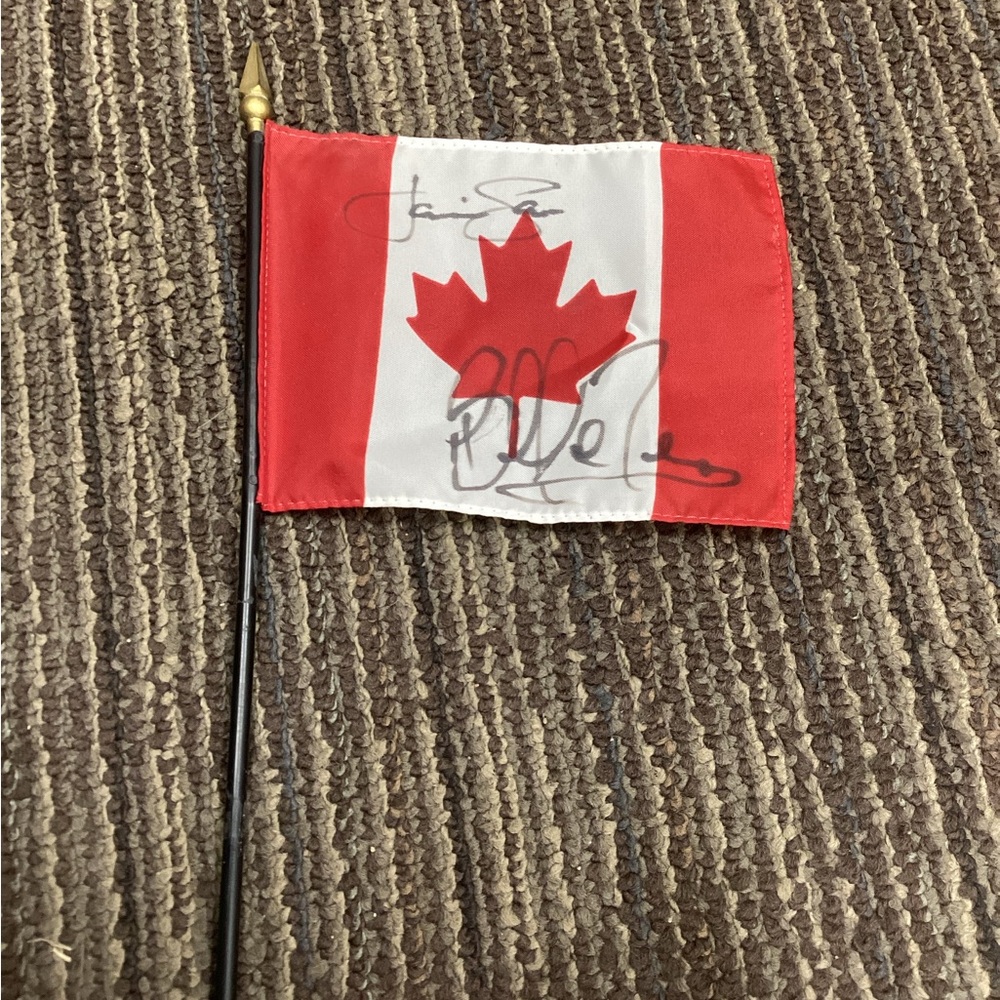 Sale and Pelletier Olympic Champs Signed Flag